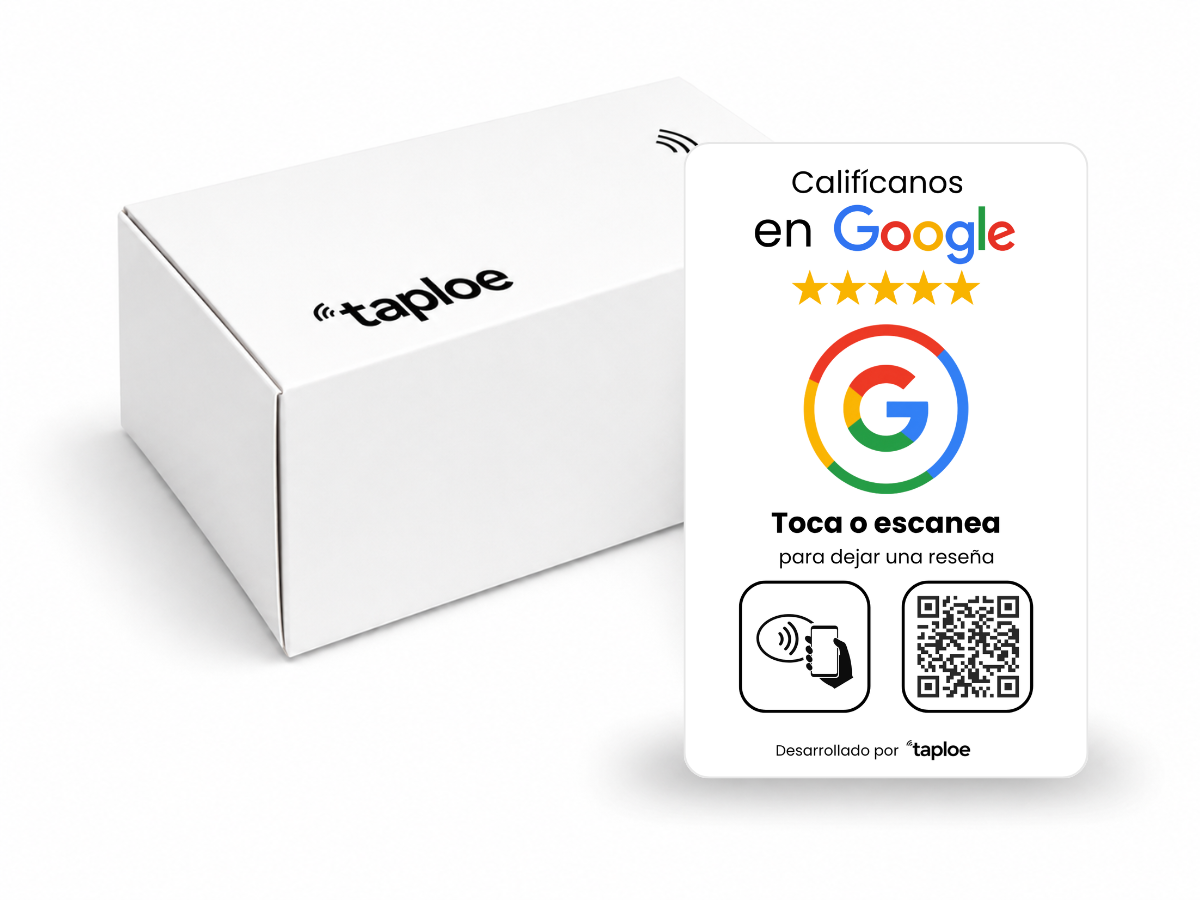 Producción y entrega de tarjeta para reseñas de Google