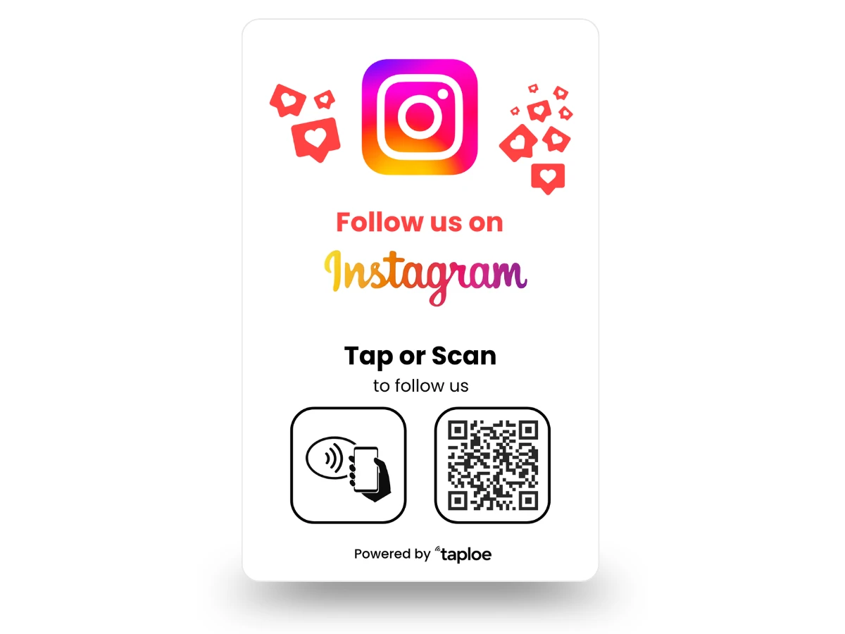 Carga de logo y enlace de Instagram