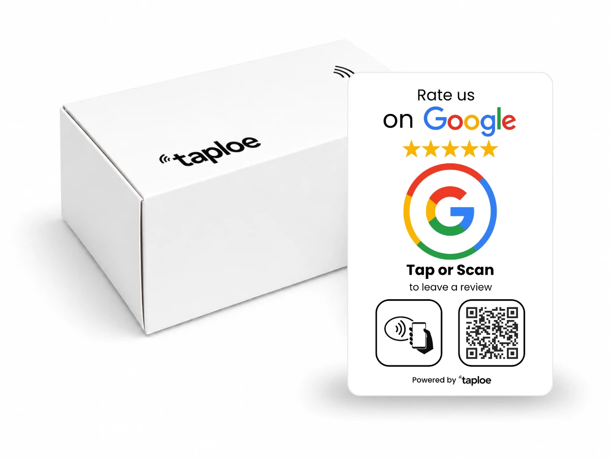 Producción y entrega de tarjeta para reseñas de Google